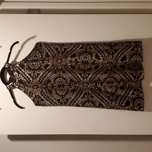 Alya,  XS, Black with Black and Gold sequins